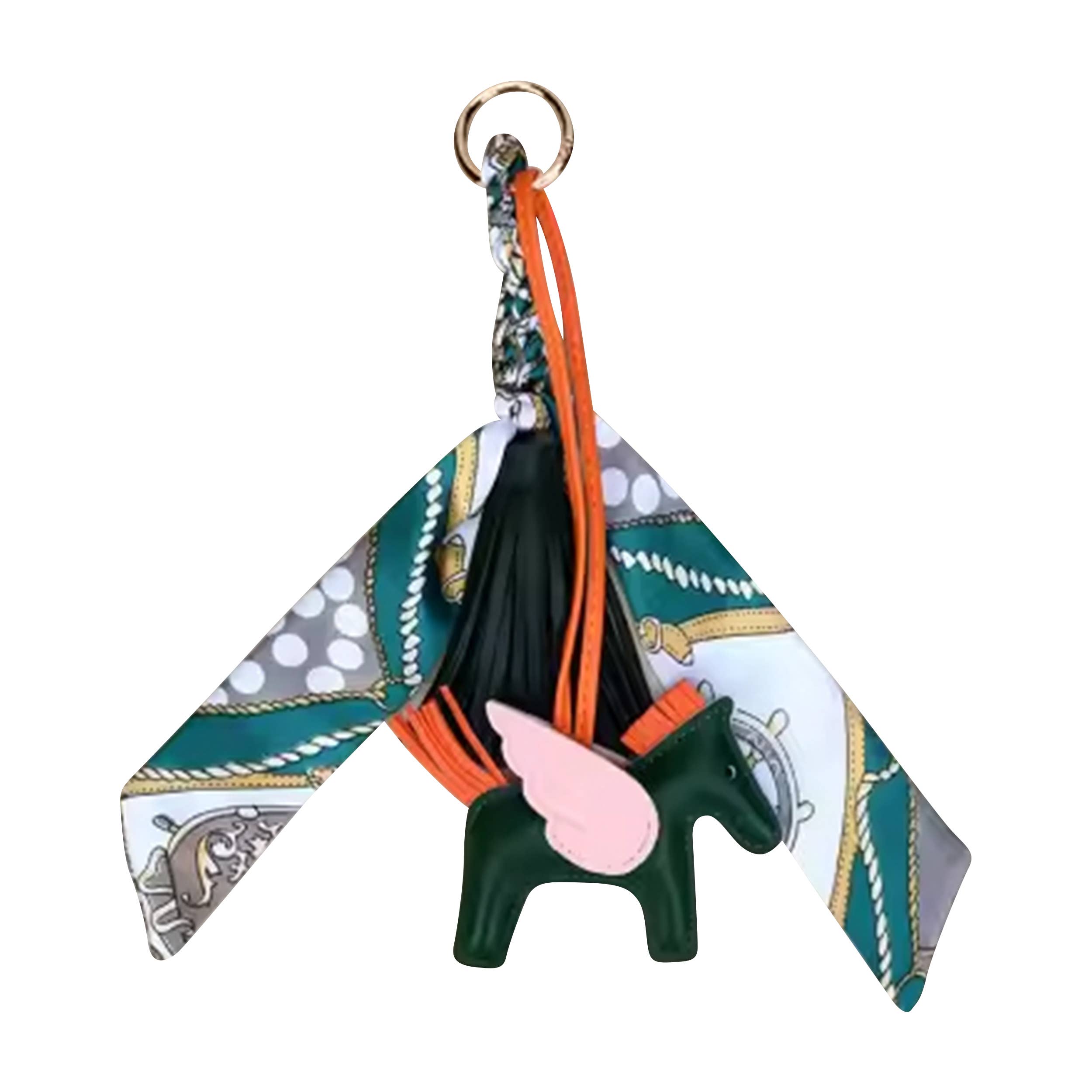 Western Trend Alert! Horse Charm w/ Scarf Bag Charms!: Pink