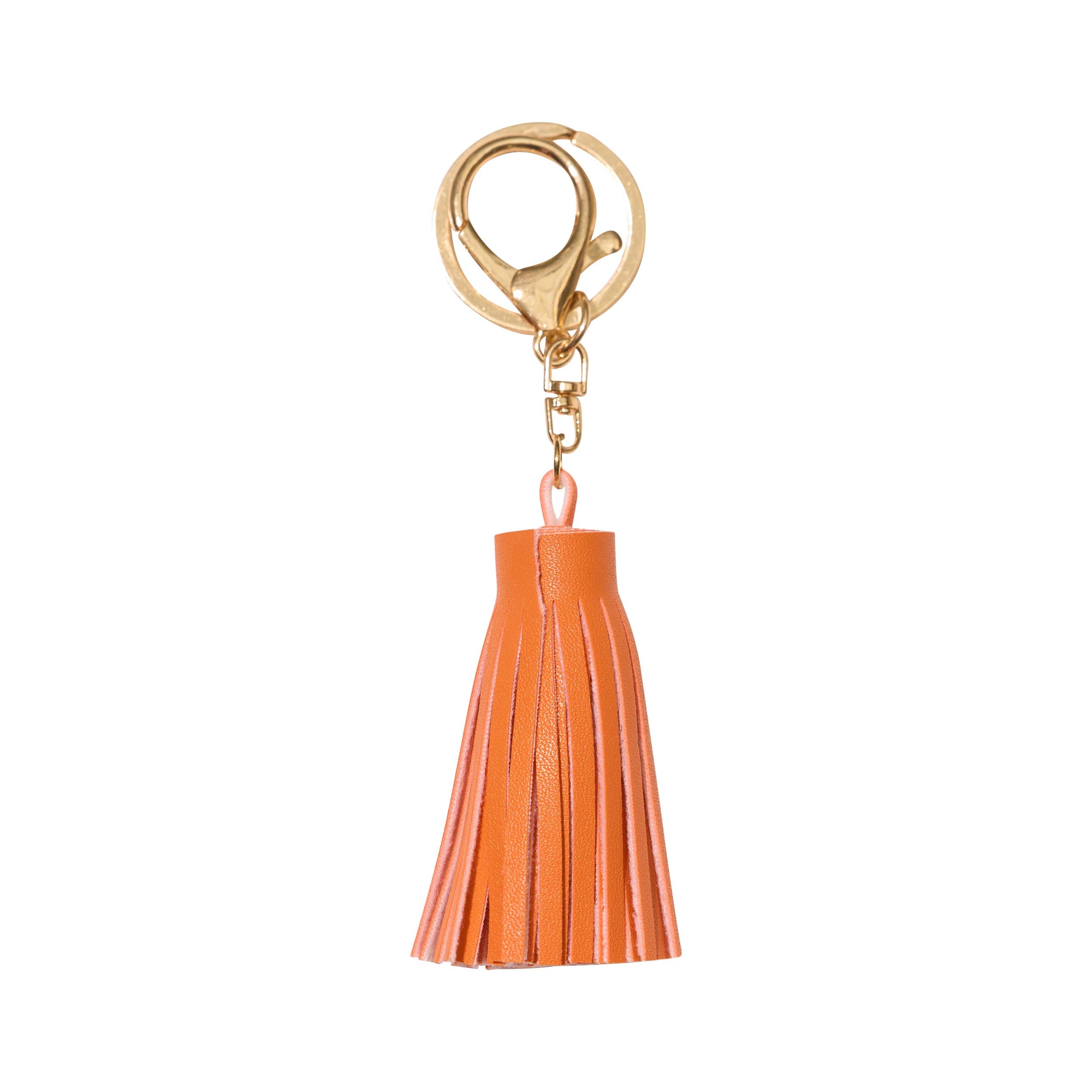 Faux Leather Tassel Bag Charms - 10 colors: Fuchsia