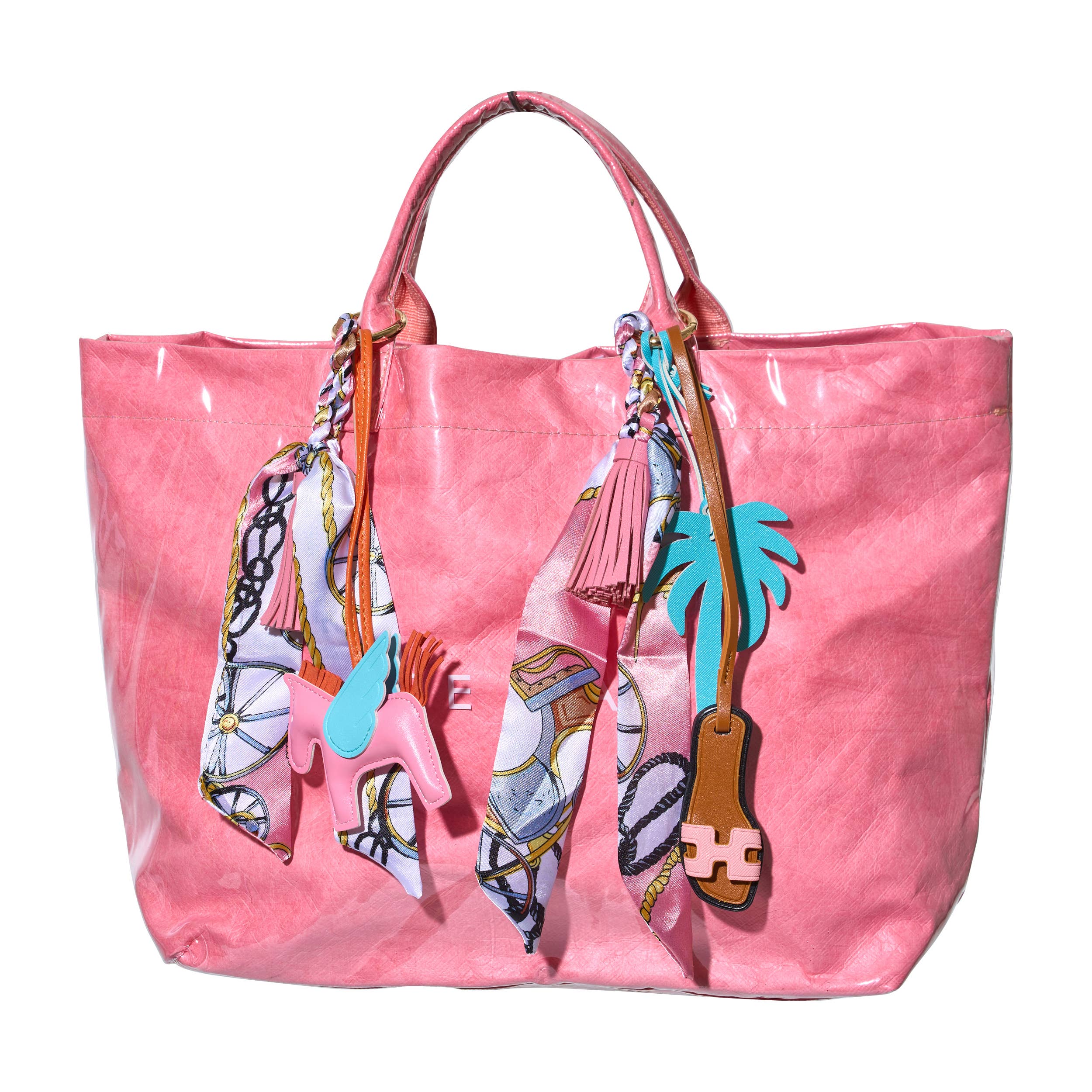 Western Trend Alert! Horse Charm w/ Scarf Bag Charms!: Pink