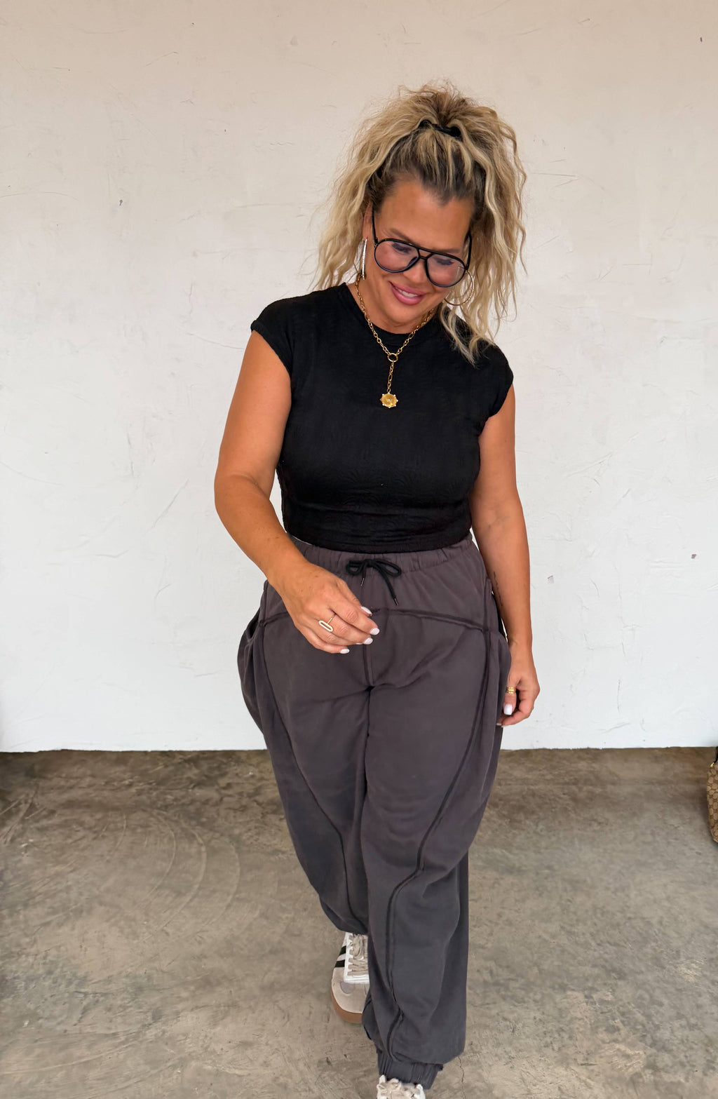 LOUNGE ABOUT JOGGERS: CHARCOAL / 3X