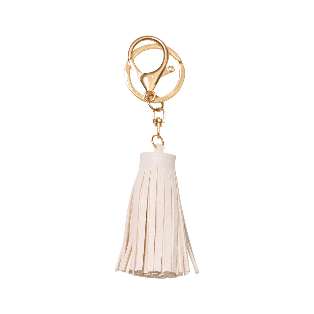 Faux Leather Tassel Bag Charms - 10 colors: Red