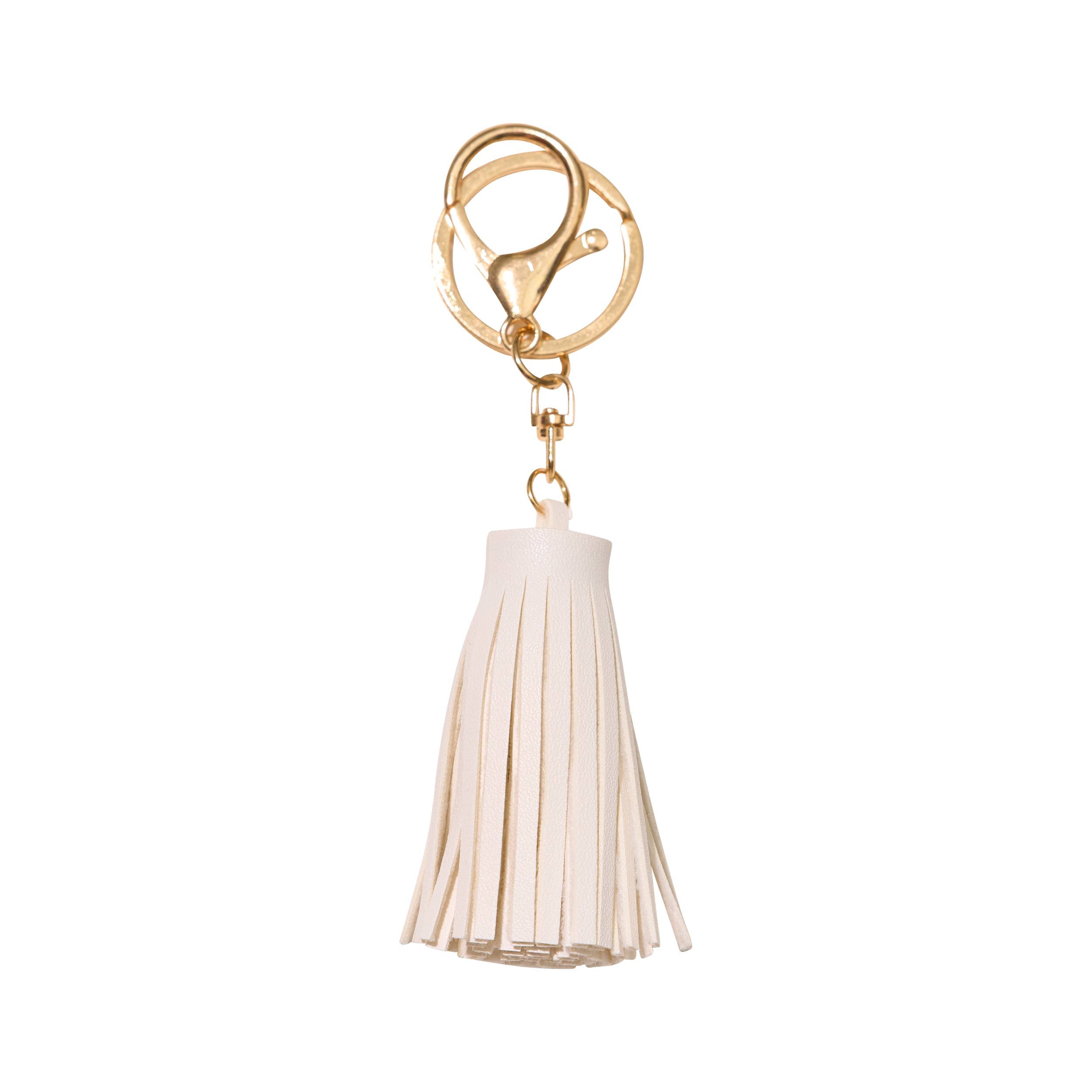 Faux Leather Tassel Bag Charms - 10 colors: Fuchsia