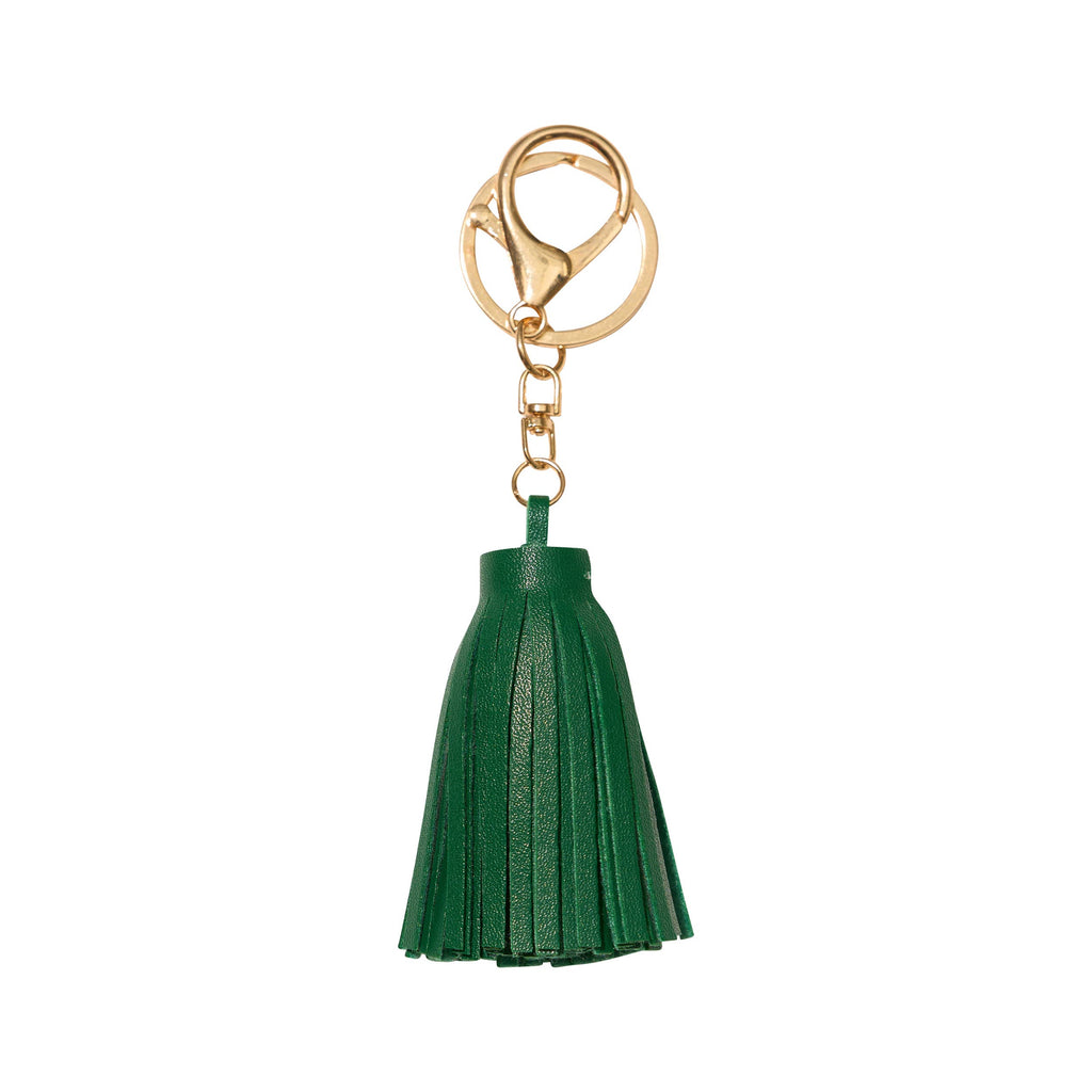 Faux Leather Tassel Bag Charms - 10 colors: Red