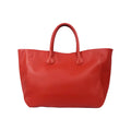 "The Madison" Faux Leather Tote Bag -The perfect Summer Tote: Red