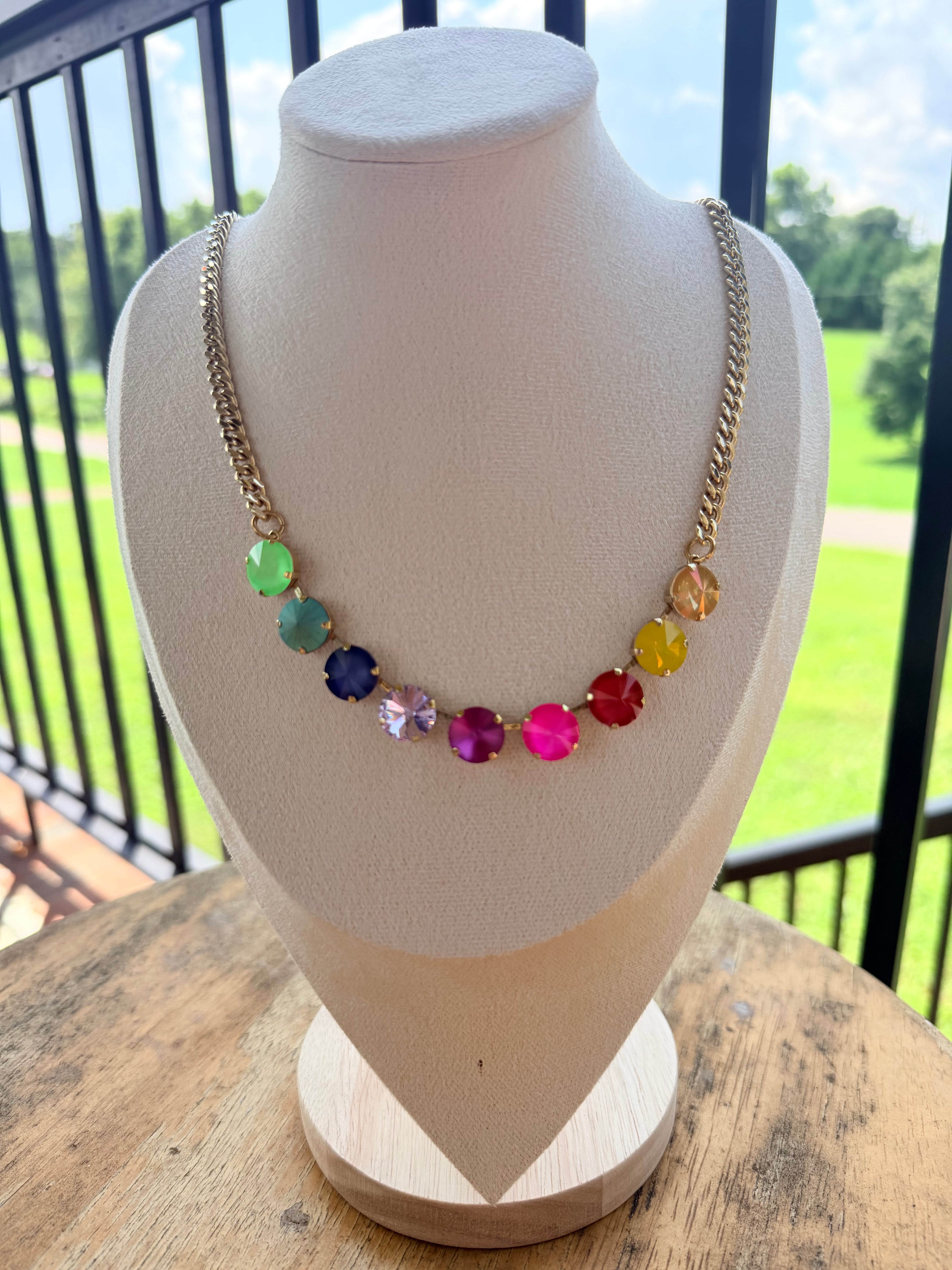 TOVA Mini Sofia Necklace in Candy Crush