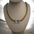 TOVA The Darcy in Antique Gold Periwinkle