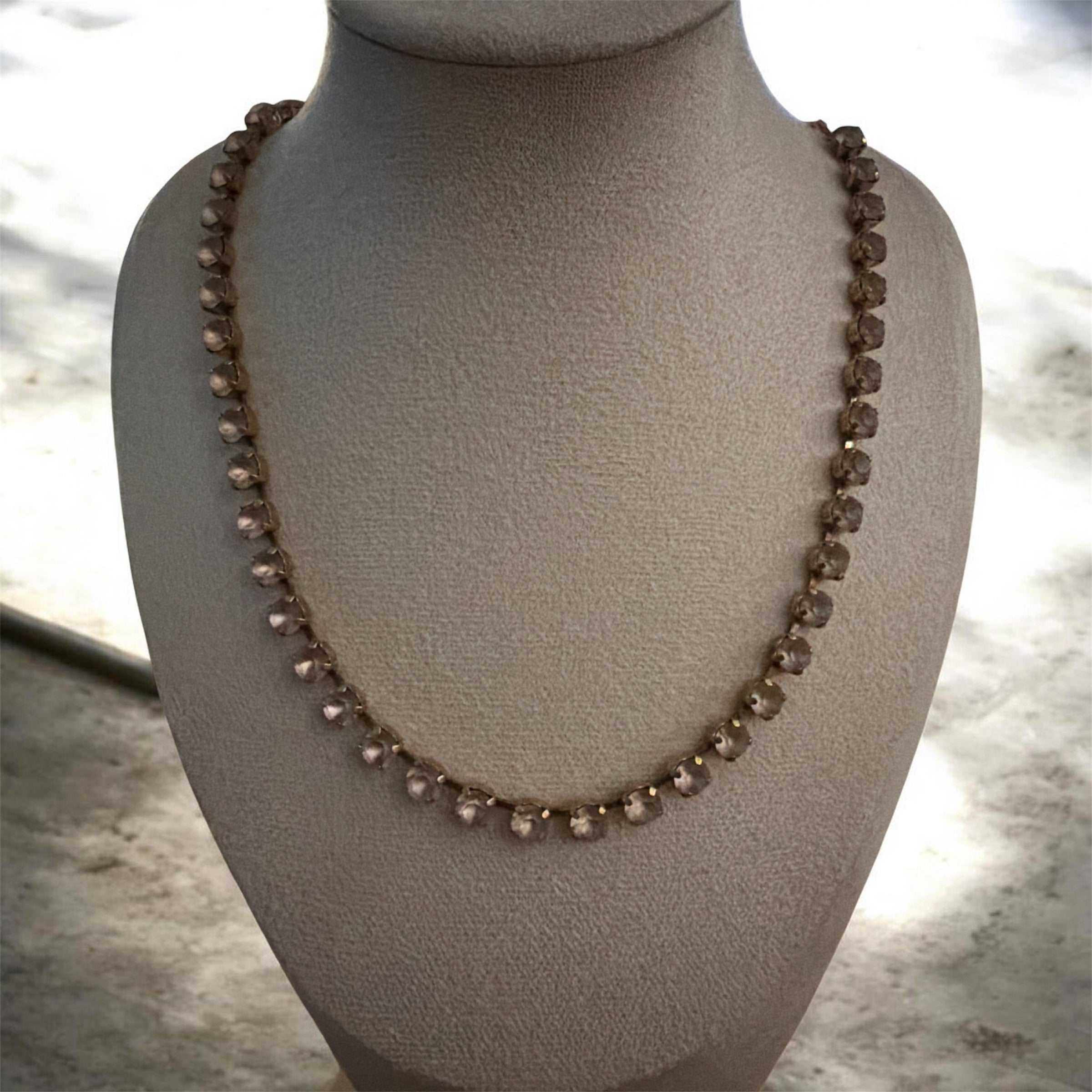 Tova Sarina Necklace in Vintage Rose Matte