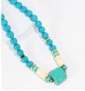 | Trinket Turquoise Necklace | Turquoise pendant necklace | Elegant turquoise jewelry |