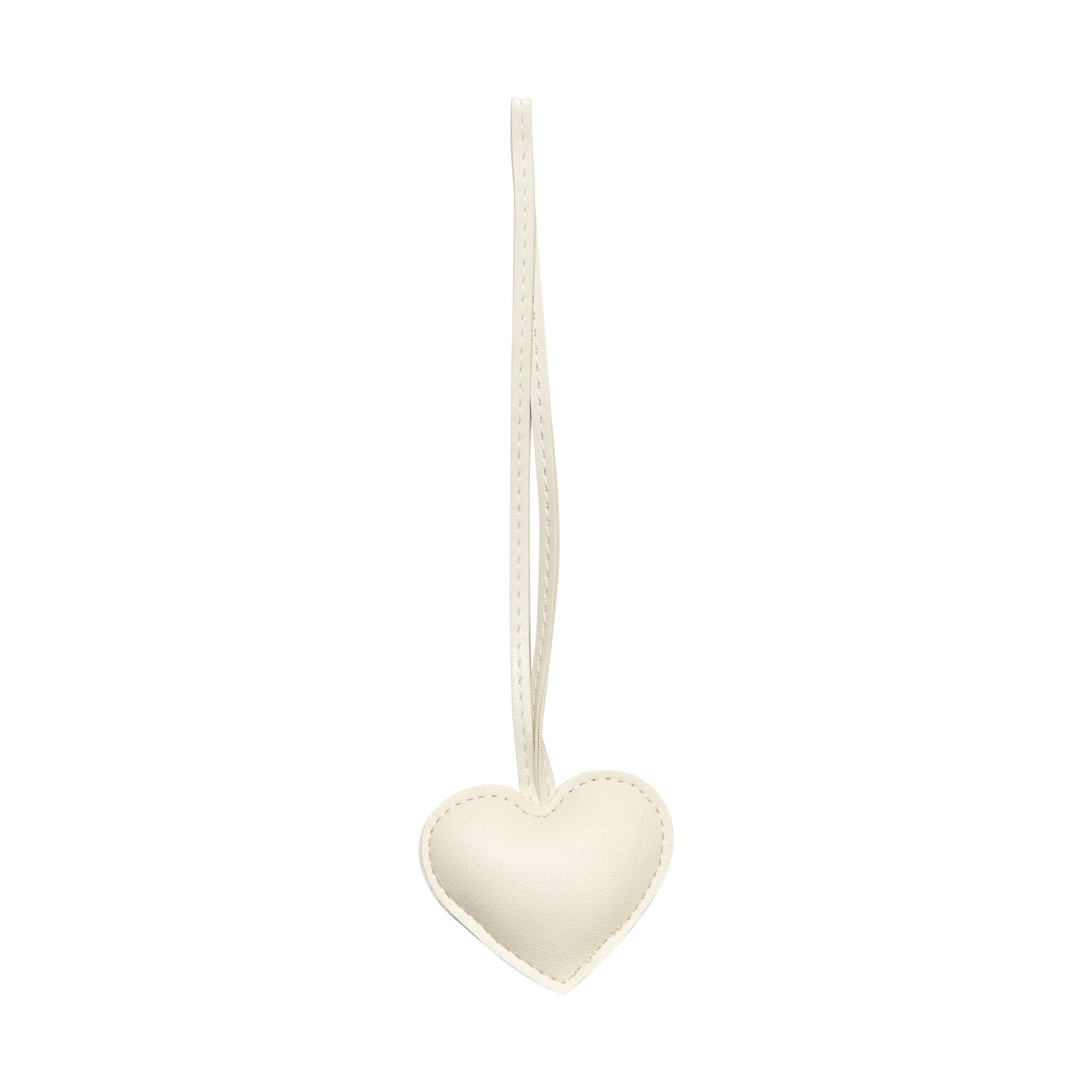 Faux Leather Heart Bag Charms - 12 colors: Yellow