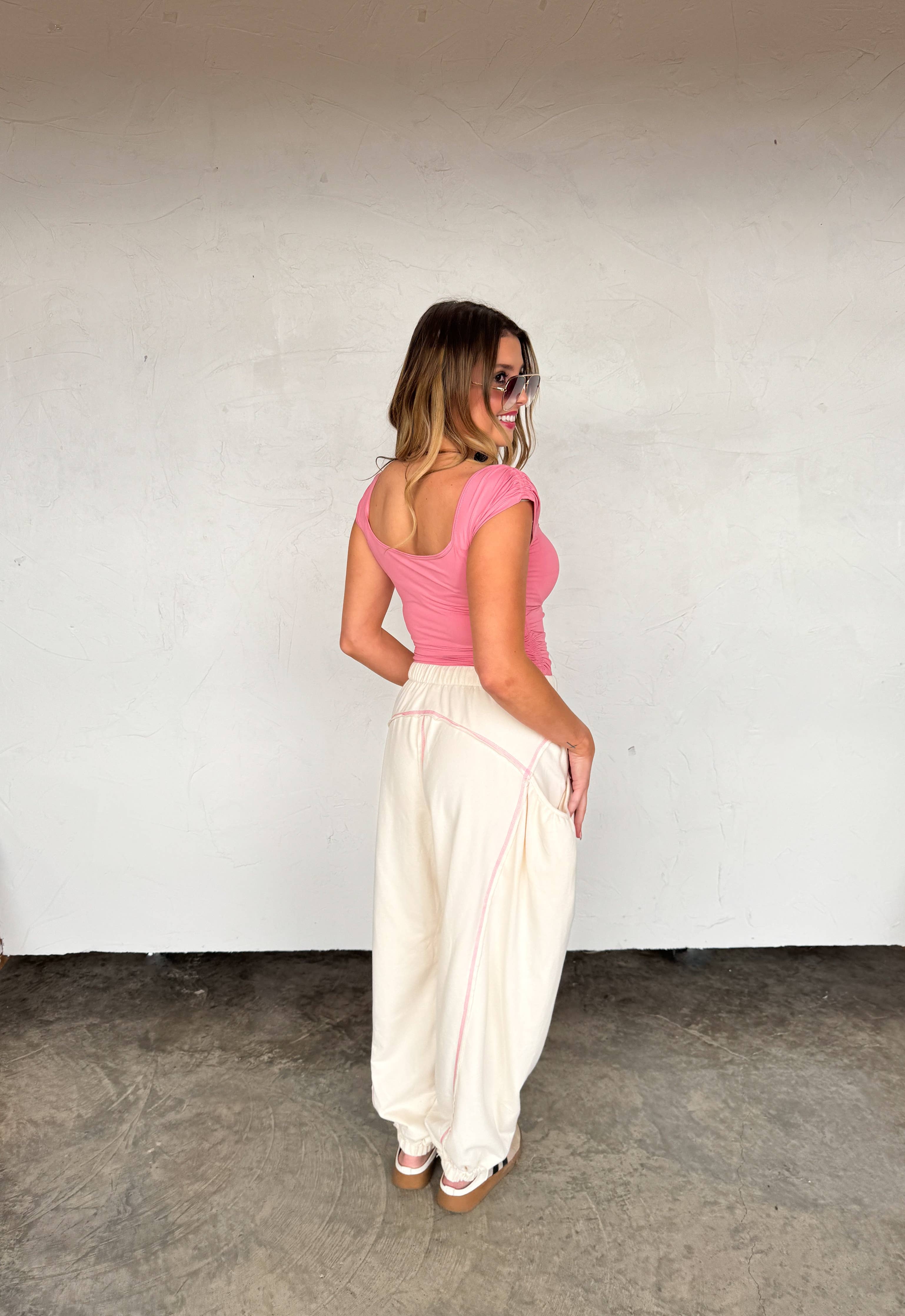 LOUNGE ABOUT JOGGERS: PINK / 2X