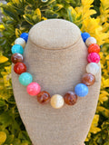 Multi Colored Bauble Necklace