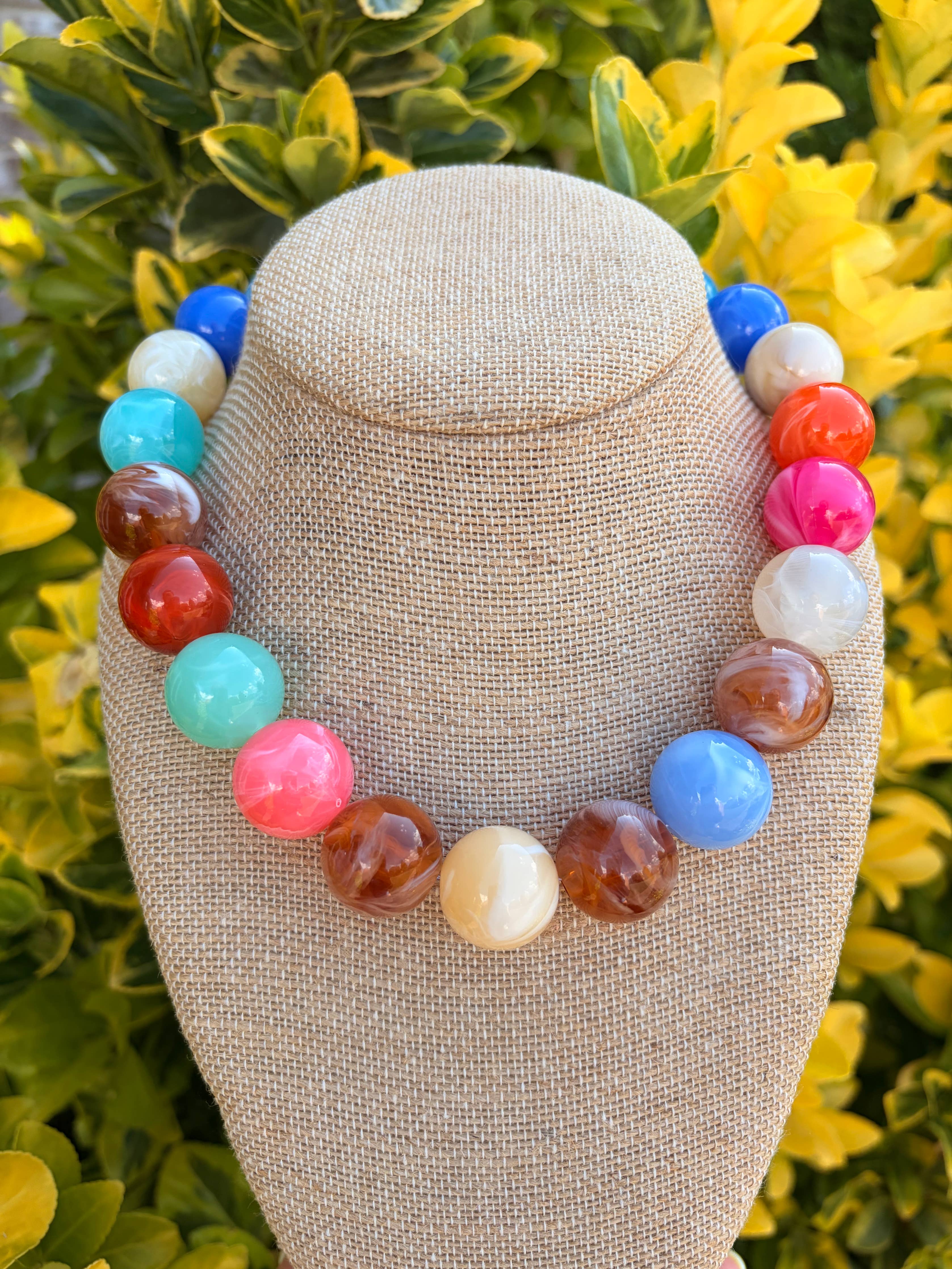 Multi Colored Bauble Necklace