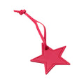 Faux Leather Star Bag Dark Pink