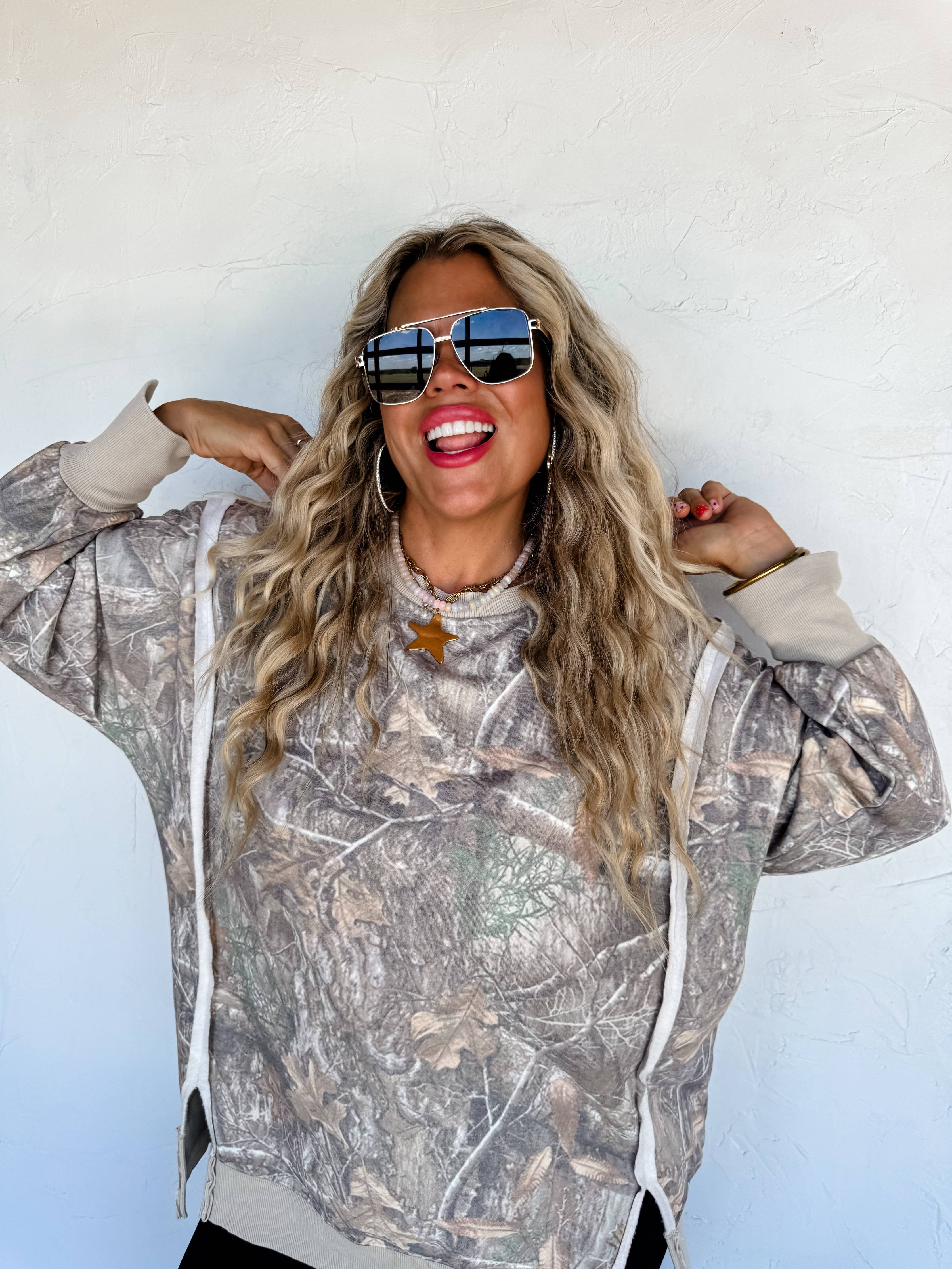 CAMO CLASSIC CREW PULLOVER: 3X